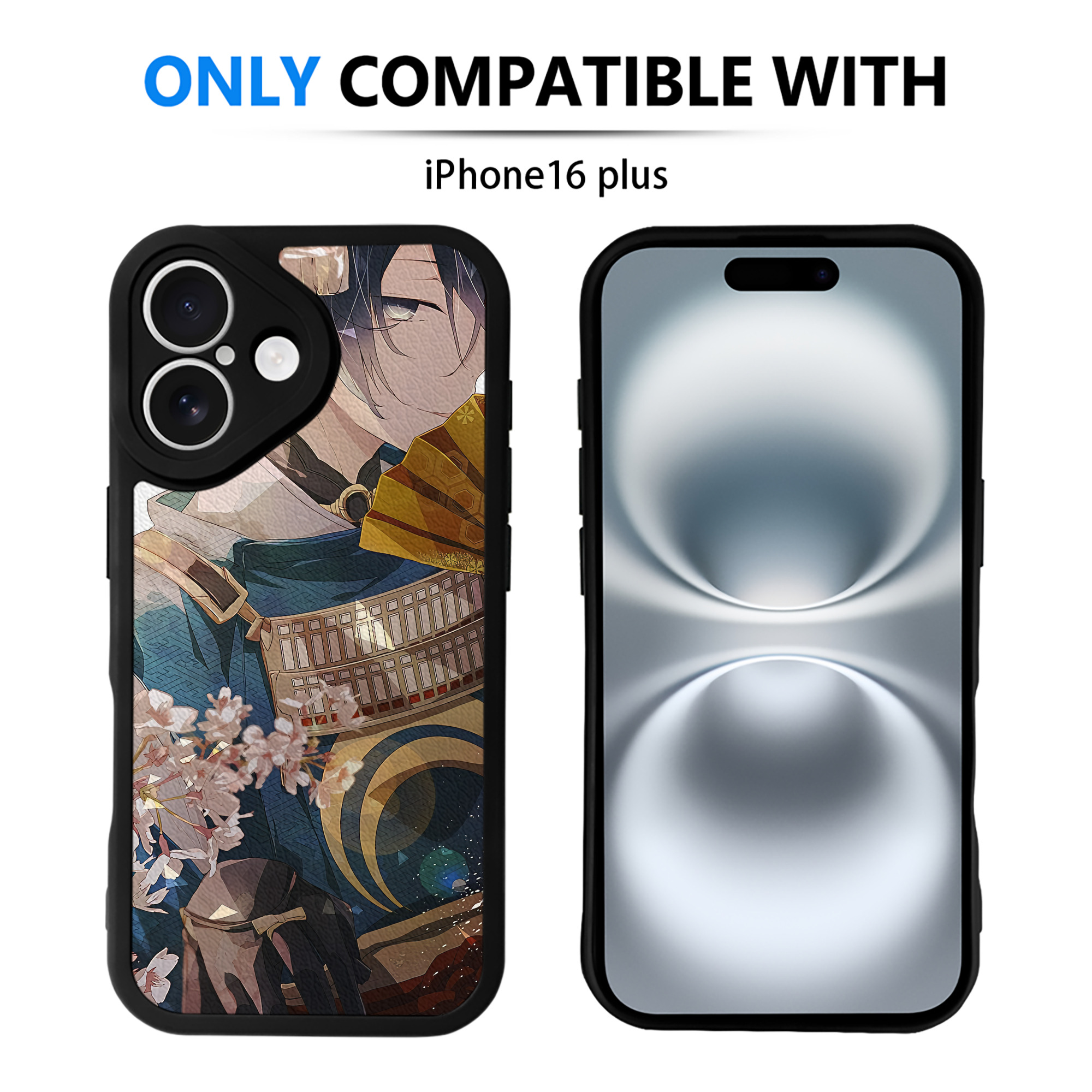 （画像用） 刀剣乱舞 Touken Ranbu 【iPhone 16シリーズ対応】シリコンスマホケース（レザー調） 材質：シリコン